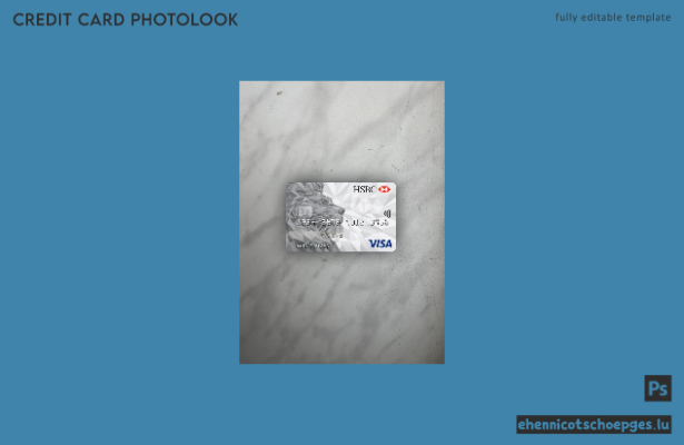 Vereinigtes Königreich HSBC Visa Classic Karte Fotoansicht Beispielvorschau